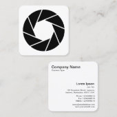 Aperture Vierkante Visitekaartje (Voorkant / Achterkant)