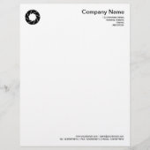 Aperture - zwart gepersonaliseerd briefhoofd (Voorkant)