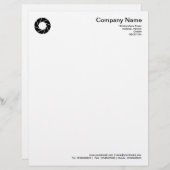 Aperture - zwart gepersonaliseerd briefhoofd (Voorkant / Achterkant)