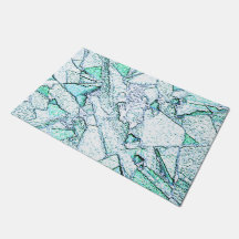 Aperus als steen, in een mengsel van cyaan en mint