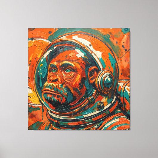 APES IN SPACE-2 CANVAS AFDRUK (Voorkant)