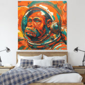 APES IN SPACE-2 CANVAS AFDRUK (Insitu (Slaapkamer))