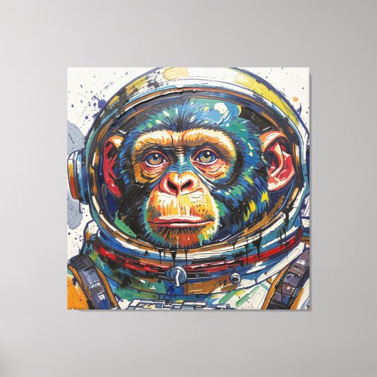 APES IN SPACE-3 CANVAS AFDRUK (Voorkant)