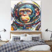 APES IN SPACE-3 CANVAS AFDRUK (Insitu (Slaapkamer))