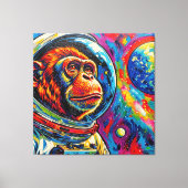 APES IN SPACE-4 CANVAS AFDRUK (Voorkant)