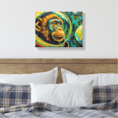 APES IN SPACE-5 CANVAS AFDRUK (Insitu (Slaapkamer))