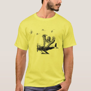 Apes op vliegtuigen t-shirt