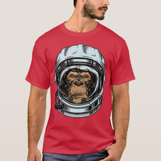 Apes samen sterk aan de maan reine asstronaut S T-shirt