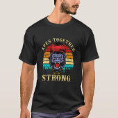 Apes sterk samen Ape Retro  Sunset T-shirt (Voorkant)