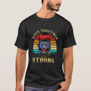 Apes sterk samen Ape Retro  Sunset T-shirt