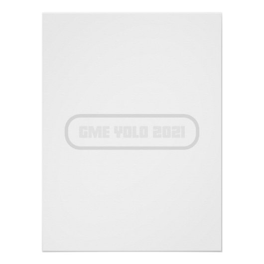 Apes Together Strong | GME Shirt Meme Perfect Poster (Voorkant)