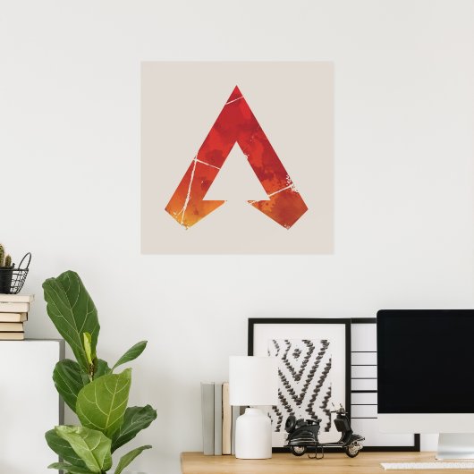 Apex Legends Logo Apex Legends Waterverf Symbool Poster (Thuiskantoor)