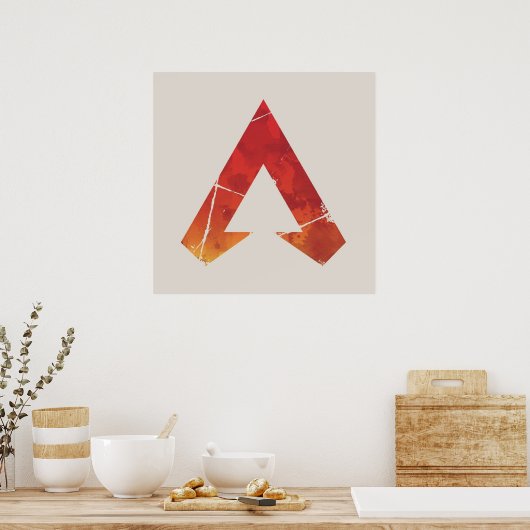 Apex Legends Logo Apex Legends Waterverf Symbool Poster (Keuken)