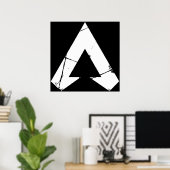 Apex Legends Logo Apex Legends White Symbool Poster (Thuiskantoor)