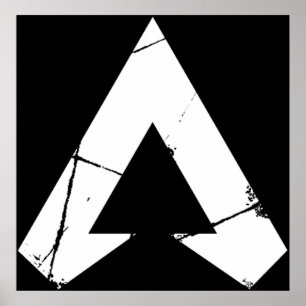 Apex Legends Logo Apex Legends White Symbool Poster