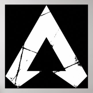 Apex Legends Logo Apex Legends White Symbool Poster