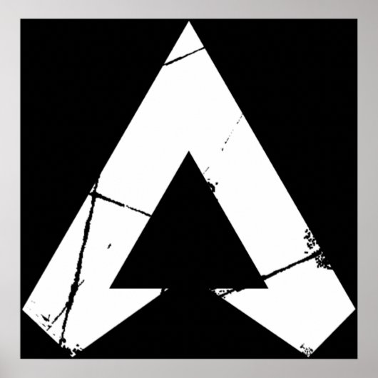 Apex Legends Logo Apex Legends White Symbool Poster (Voorkant)