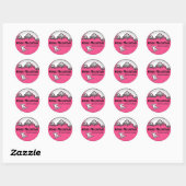 Apex Mountain BC Canada roze snowboard stickers (Vel)