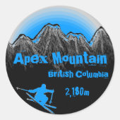 Apex Mountain British Columbia stickers (Voorkant)