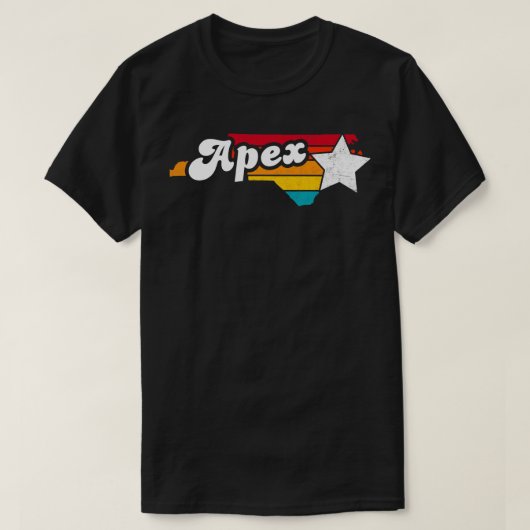 Apex North Olina Distress Souvenir 2 T-shirt (Design voorkant)