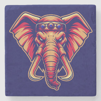 Apex Pachyderm - Navy Blau en Oranje Editie Stenen Onderzetter