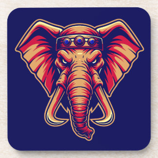 Apex Pachyderm - Navy Blue and Orange Edition Bier Onderzetter