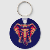 Apex Pachyderm - Navy Blue and Orange Edition Sleutelhanger (Voorkant)