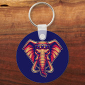 Apex Pachyderm - Navy Blue and Orange Edition Sleutelhanger (Achterkant)