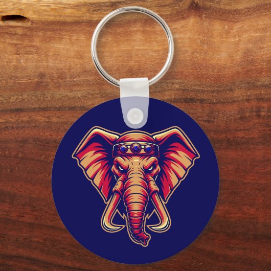 Apex Pachyderm - Navy Blue and Orange Edition Sleutelhanger (Achterkant)