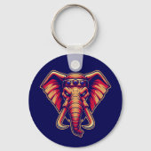 Apex Pachyderm - Navy Blue and Orange Edition Sleutelhanger (Achterkant)