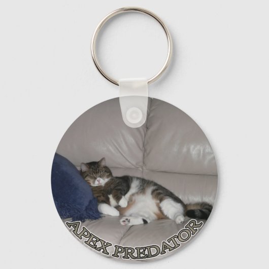 Apex Predator Fat lazy cat keychain (Voorkant)