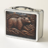 Apex Predator: Leder geëtst grizzly (Achterkant)