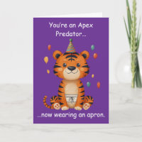 Apex Roofdier Verjaardag Humor Schort Grap Fun