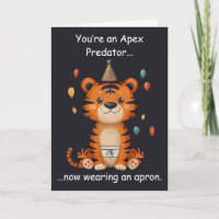 Apex Roofdier Verjaardag Humor Schort Grap Fun