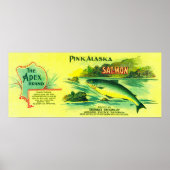 Apex Salmon Can LabelGerard Point, AK Poster (Voorkant)
