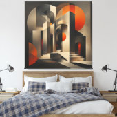 Apex-structuren Canvas Afdruk (Insitu (Slaapkamer))