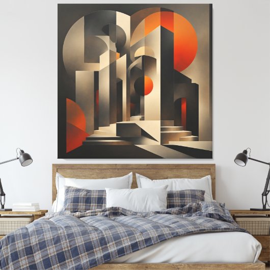 Apex-structuren Canvas Afdruk (Insitu (Slaapkamer))