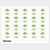 Apfel Apfelgehäuse Apfelbutzen apple core Ronde Sticker (Vel)