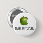 Apfel Denk (mal) Anders Ronde Button 5,7 Cm (Voorkant /achterkant)