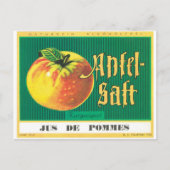 Apfel-Saft Apple Juice German Language Art Briefkaart (Voorkant)