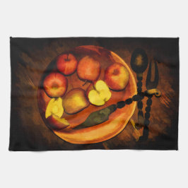 Äpfel Stillleben Theedoek