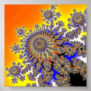 Apfelmännchen Mandelbrot set Poster