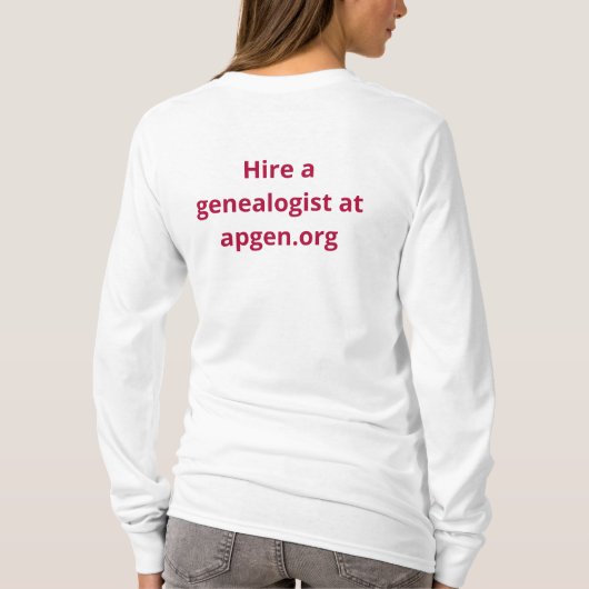 APG Vrouwen T-shirt met lange mouwen (Achterkant)