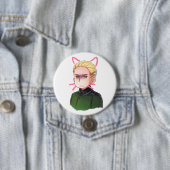 APH Duitsland Ludwig Beilschmidt als kat Ronde Button 7,6 Cm (In situ)