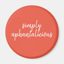 Aphantasia Eenvoudig Aphantalicious Witte Letterty Magneet