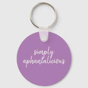 Aphantasia Eenvoudig Aphantalicious Witte Letterty Sleutelhanger