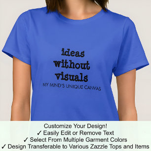 Aphantasia Het unieke canvas van de geest Zwarte l T-shirt