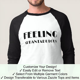 Aphantasia Voelen Aphantasbulous Zwart Lettertype T-shirt