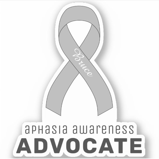 Aphasia Awareness Advocate Vinyl Sticker (Voorkant)