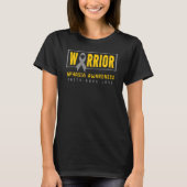 Aphasia Awareness Gray Ribbon Aphasia Warrior T-shirt (Voorkant)